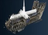 Restitution 3D des charpentes disparues sur le nuage de points 3D de la cathédrale Notre-Dame de Paris